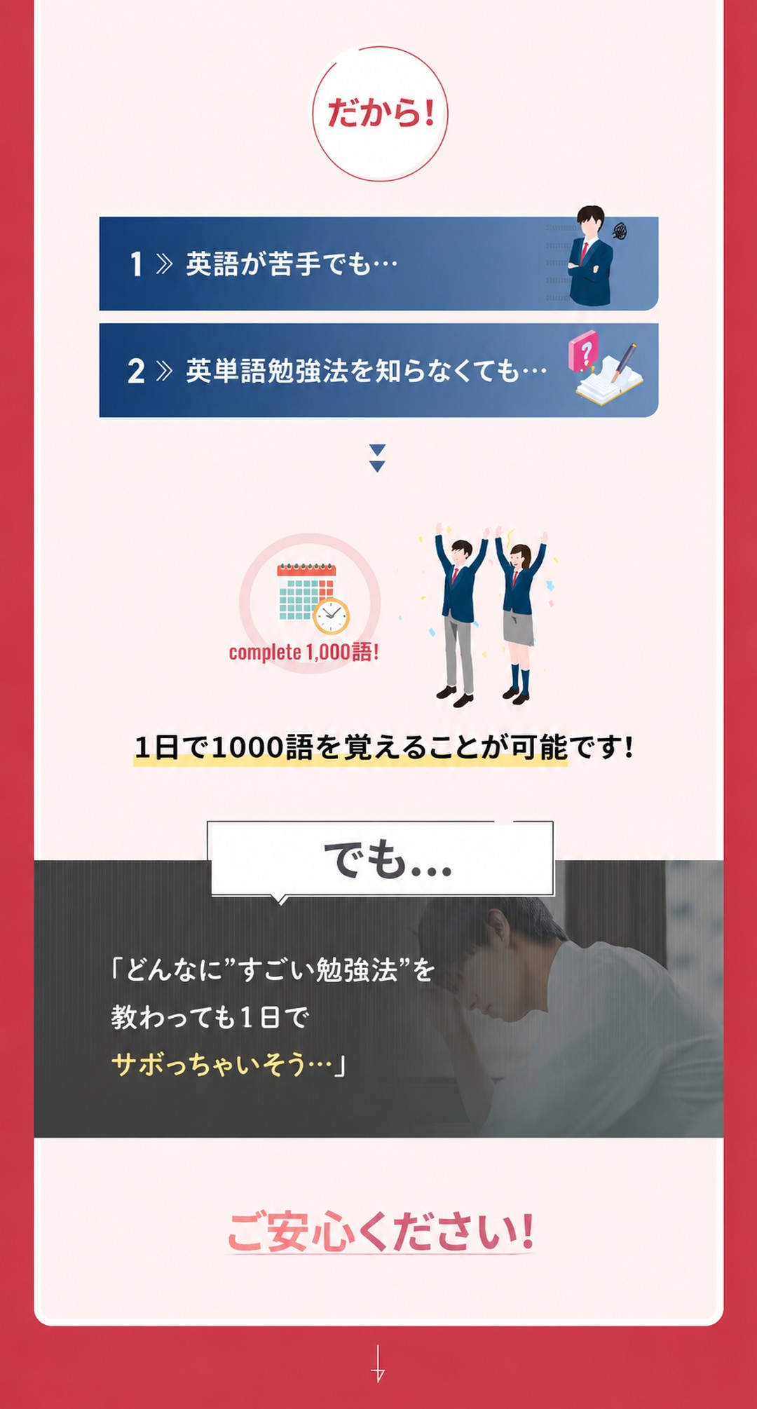 英単語を身につけるための学習方法と徹底管理の仕組み